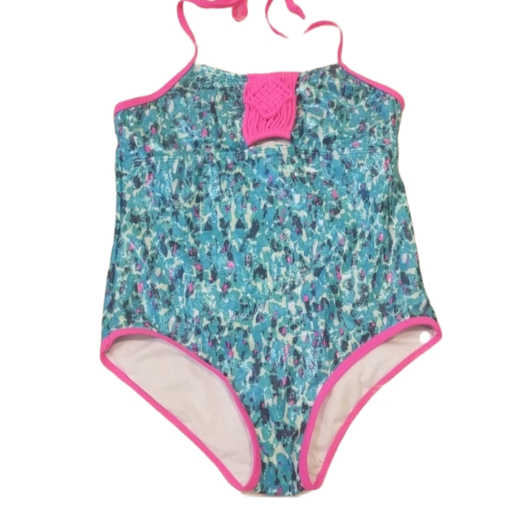 Limited too one piece halter swimsuit
